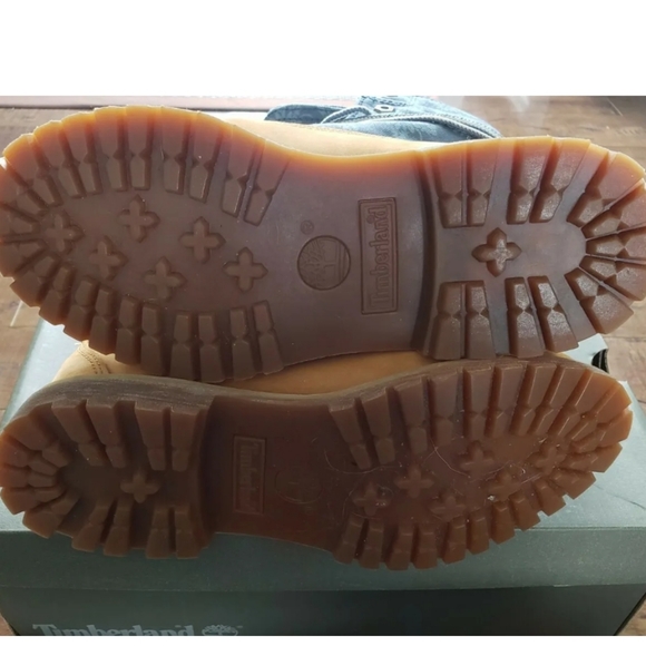 TIMBERLAND Earthkeepers Canvas Fold Down RARE WHEAT/ FLORAL Boots Women Sz US7.5 - Picture 8 of 12